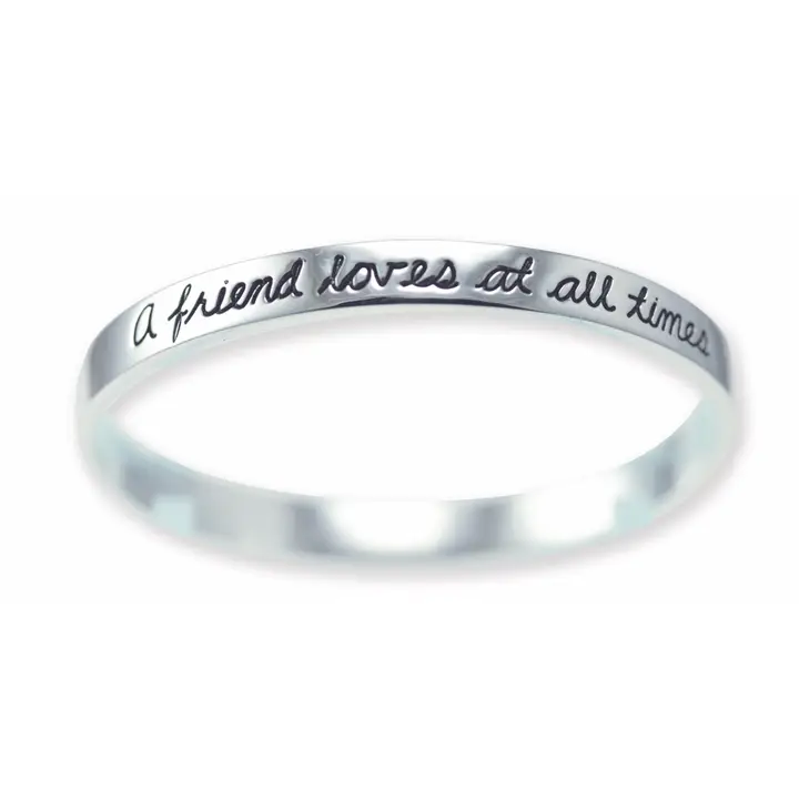 A Friend Loves at all Times Bangle